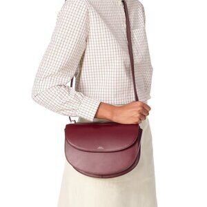 A.P.C Genève Calfskin Bag - Vino 🍷✨ (#11149)